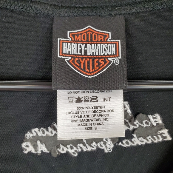 Harley Davidson Black & White Top - Picture 4 of 5